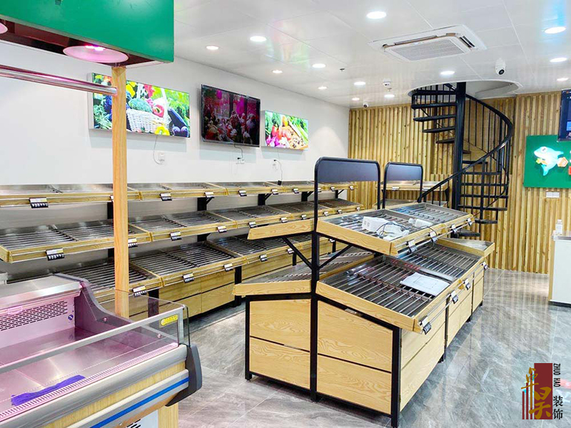 蔬果生鲜店装修设计效果大空间区